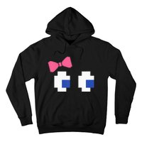 Arcade Game Ghost Eyes Halloween Costume Hoodie