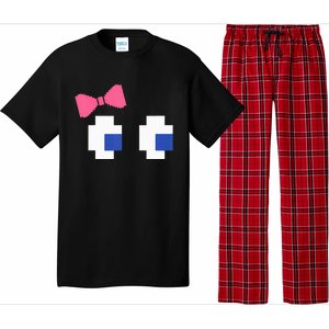 Arcade Game Ghost Eyes Halloween Costume Pajama Set