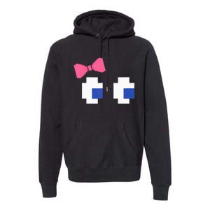 Arcade Game Ghost Eyes Halloween Costume Premium Hoodie