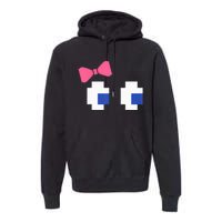 Arcade Game Ghost Eyes Halloween Costume Premium Hoodie