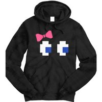 Arcade Game Ghost Eyes Halloween Costume Tie Dye Hoodie