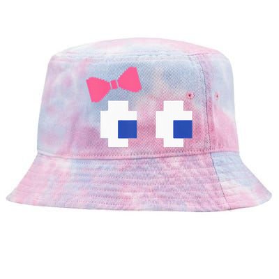 Arcade Game Ghost Eyes Halloween Costume Tie-Dyed Bucket Hat