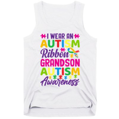 Autism Grandson Gift From Grandfather Autism Grandson Gift From Grandmother Tank Top
