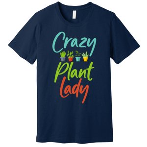 Awesome Gardener Gardening Crazy Plant Lady Design Premium T-Shirt