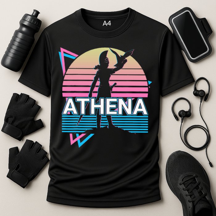 Athena Greek Goddess Of Wisdom And War Cooling Performance Crew T-Shirt