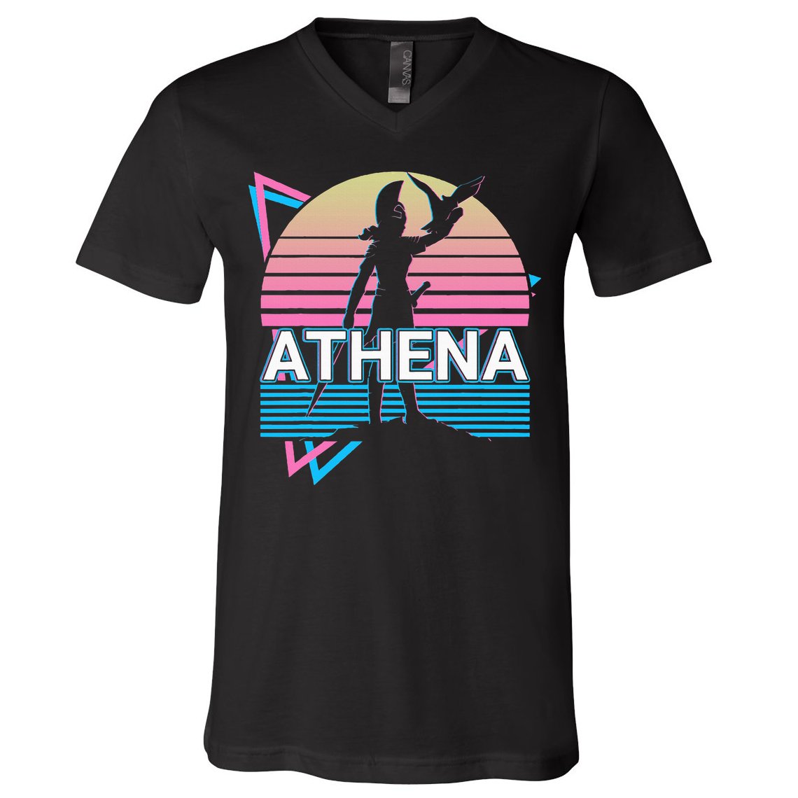 Athena Greek Goddess Of Wisdom And War V-Neck T-Shirt