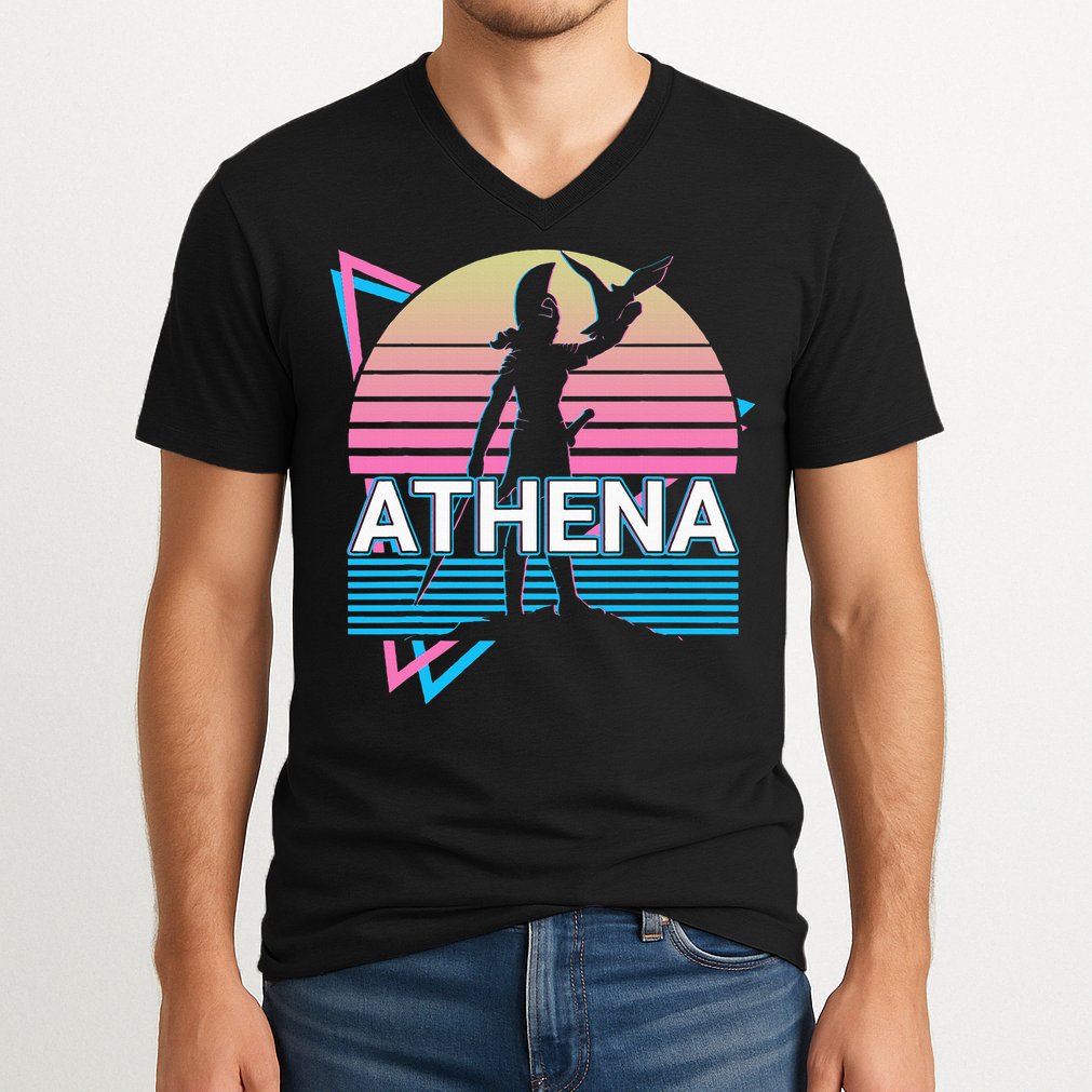 Athena Greek Goddess Of Wisdom And War V-Neck T-Shirt