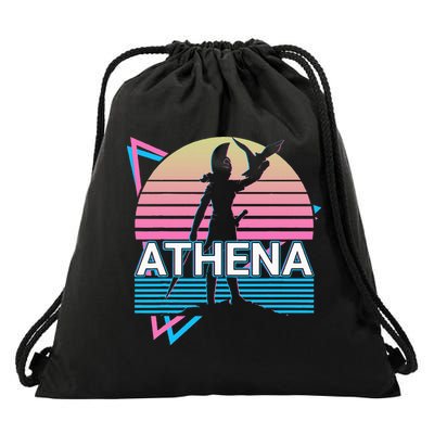 Athena Greek Goddess Of Wisdom And War Drawstring Bag