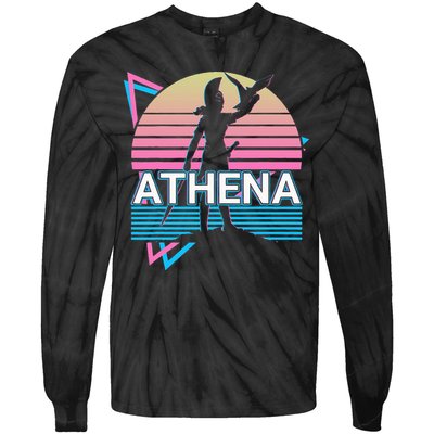 Athena Greek Goddess Of Wisdom And War Tie-Dye Long Sleeve Shirt