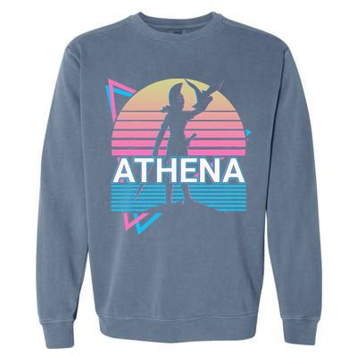 Athena Greek Goddess Of Wisdom And War Garment-Dyed Sweatshirt