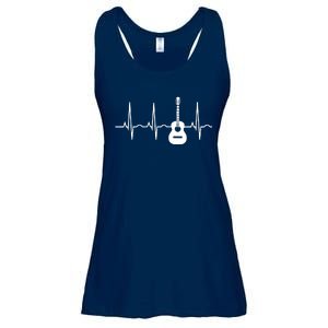 Acoustic Guitar Heartbeat Shirts Guitar Musician Ladies Essential Flowy Tank