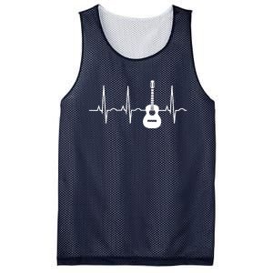 Acoustic Guitar Heartbeat Shirts Guitar Musician Mesh Reversible Basketball Jersey Tank