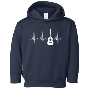 Acoustic Guitar Heartbeat Shirts Guitar Musician Toddler Hoodie