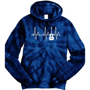 Acoustic Guitar Heartbeat Shirts Guitar Musician Tie Dye Hoodie