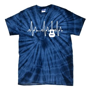 Acoustic Guitar Heartbeat Shirts Guitar Musician Tie-Dye T-Shirt