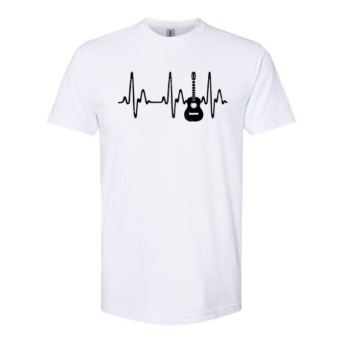 Acoustic Guitar Heartbeat Shirts Guitar Musician Softstyle CVC T-Shirt