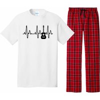 Acoustic Guitar Heartbeat Shirts Guitar Musician Pajama Set