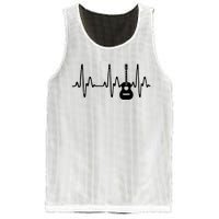 Acoustic Guitar Heartbeat Shirts Guitar Musician Mesh Reversible Basketball Jersey Tank