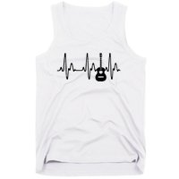 Acoustic Guitar Heartbeat Shirts Guitar Musician Tank Top