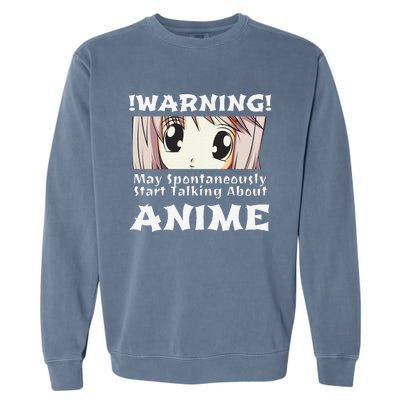 Anime Girl Hoodie Funny May Spontaneously Talk About Anime Garment-Dyed Sweatshirt