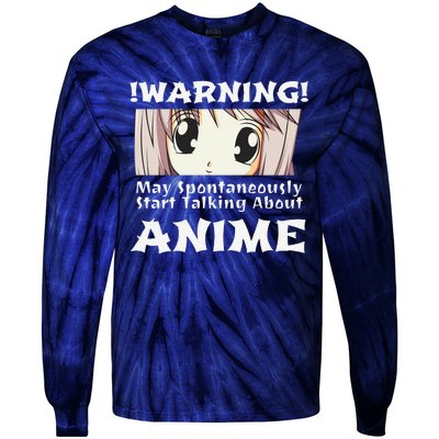 Anime Girl Hoodie Funny May Spontaneously Talk About Anime Tie-Dye Long Sleeve Shirt