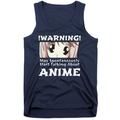 Anime Girl Hoodie Funny May Spontaneously Talk About Anime Tank Top