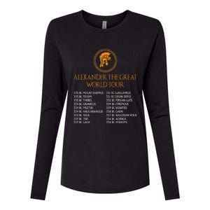 Ancient Greek History Alexander The Great Womens Cotton Relaxed Long Sleeve T-Shirt