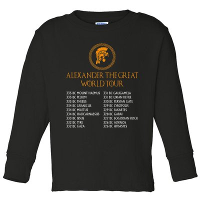 Ancient Greek History Alexander The Great Toddler Long Sleeve Shirt