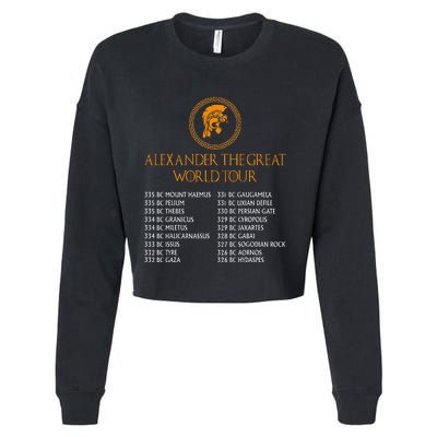 Ancient Greek History Alexander The Great Cropped Pullover Crew