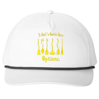 A Gotta Have Options Funny Brooms Witch Gift Snapback Five-Panel Rope Hat