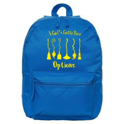 A Gotta Have Options Funny Brooms Witch Gift 16 in Basic Backpack