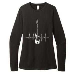 Acoustic Guitar Heartbeat Guitar Musician Womens CVC Long Sleeve Shirt