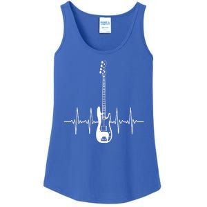 Acoustic Guitar Heartbeat Guitar Musician Ladies Essential Tank