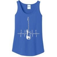 Acoustic Guitar Heartbeat Guitar Musician Ladies Essential Tank