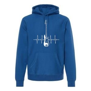 Acoustic Guitar Heartbeat Guitar Musician Premium Hoodie