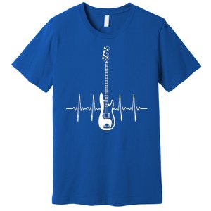 Acoustic Guitar Heartbeat Guitar Musician Premium T-Shirt