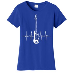 Acoustic Guitar Heartbeat Guitar Musician Women's T-Shirt