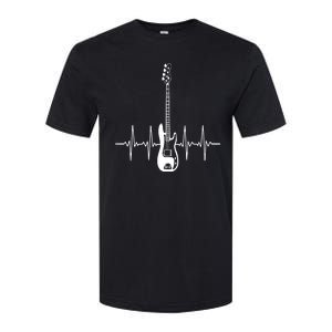 Acoustic Guitar Heartbeat Guitar Musician Softstyle CVC T-Shirt