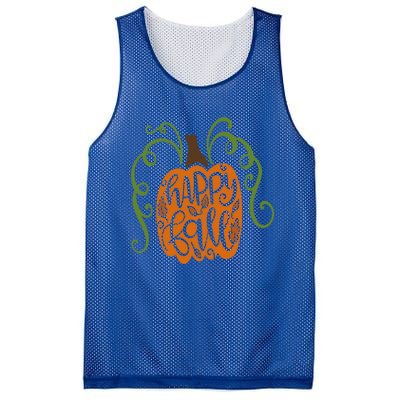 Autumn Gift Happy Fall Fancy Pumpkin Teacher Mom Wife Gift Mesh Reversible Basketball Jersey Tank