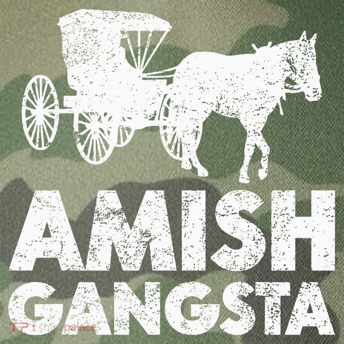 Amish Gangsta Horse And Buggy Funny Amish Gift Legacy Tie Dye Trucker Hat