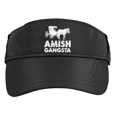 Amish Gangsta Horse And Buggy Funny Amish Gift Adult Drive Performance Visor