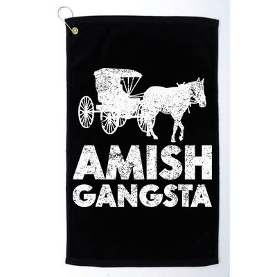 Amish Gangsta Horse And Buggy Funny Amish Gift Golf Towel