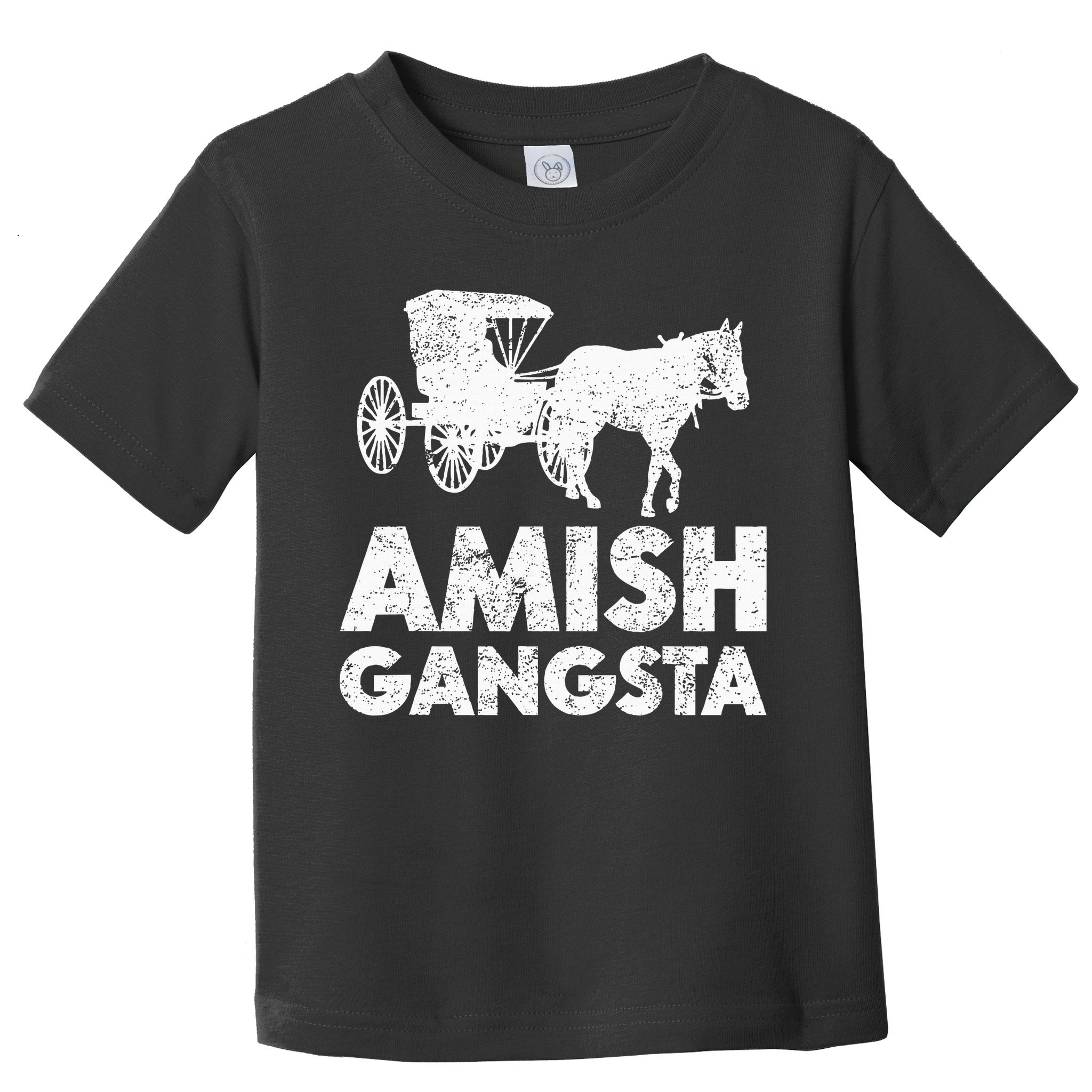 Amish Gangsta Horse And Buggy Funny Amish Gift Toddler T-Shirt