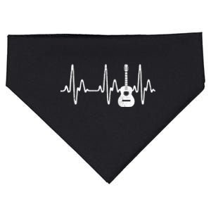 Acoustic Guitar Heartbeat Guitar Musician USA-Made Doggie Bandana