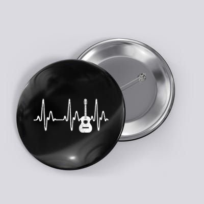 Acoustic Guitar Heartbeat Guitar Musician Button