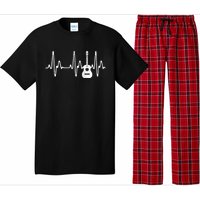 Acoustic Guitar Heartbeat Guitar Musician Pajama Set