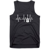 Acoustic Guitar Heartbeat Guitar Musician Tank Top