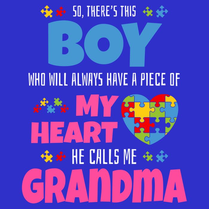 Autism Grandma He Has My Heart Autistic Grandson Gift Visor