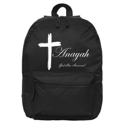 Anayah God Has Answered 16 in Basic Backpack