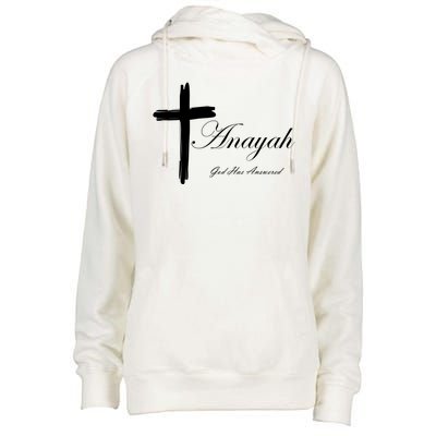 Anayah God Has Answered Womens Funnel Neck Pullover Hood